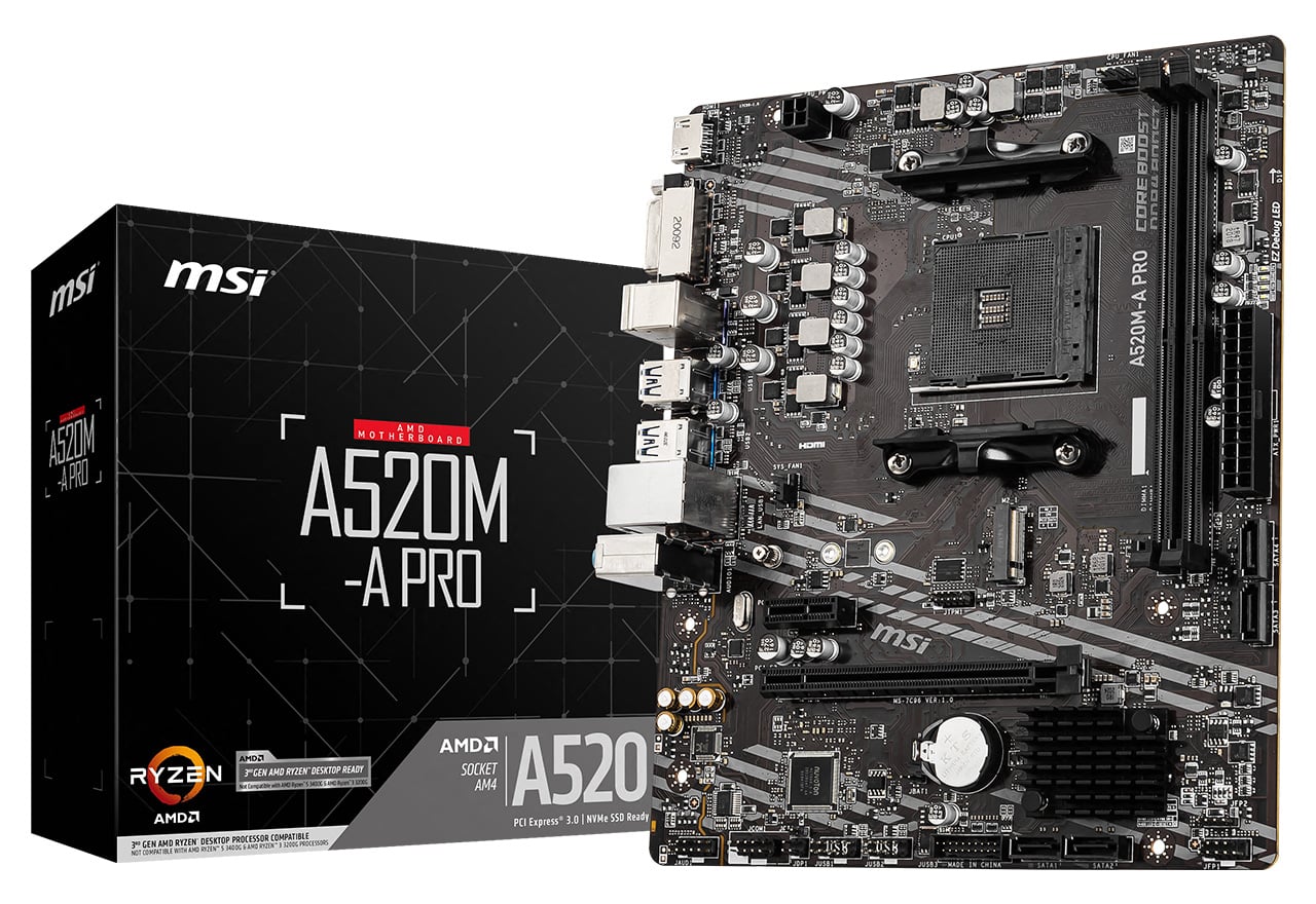 A520M-A PRO | MSI マザーボード AMD A520チップセット | 株式会社アスク