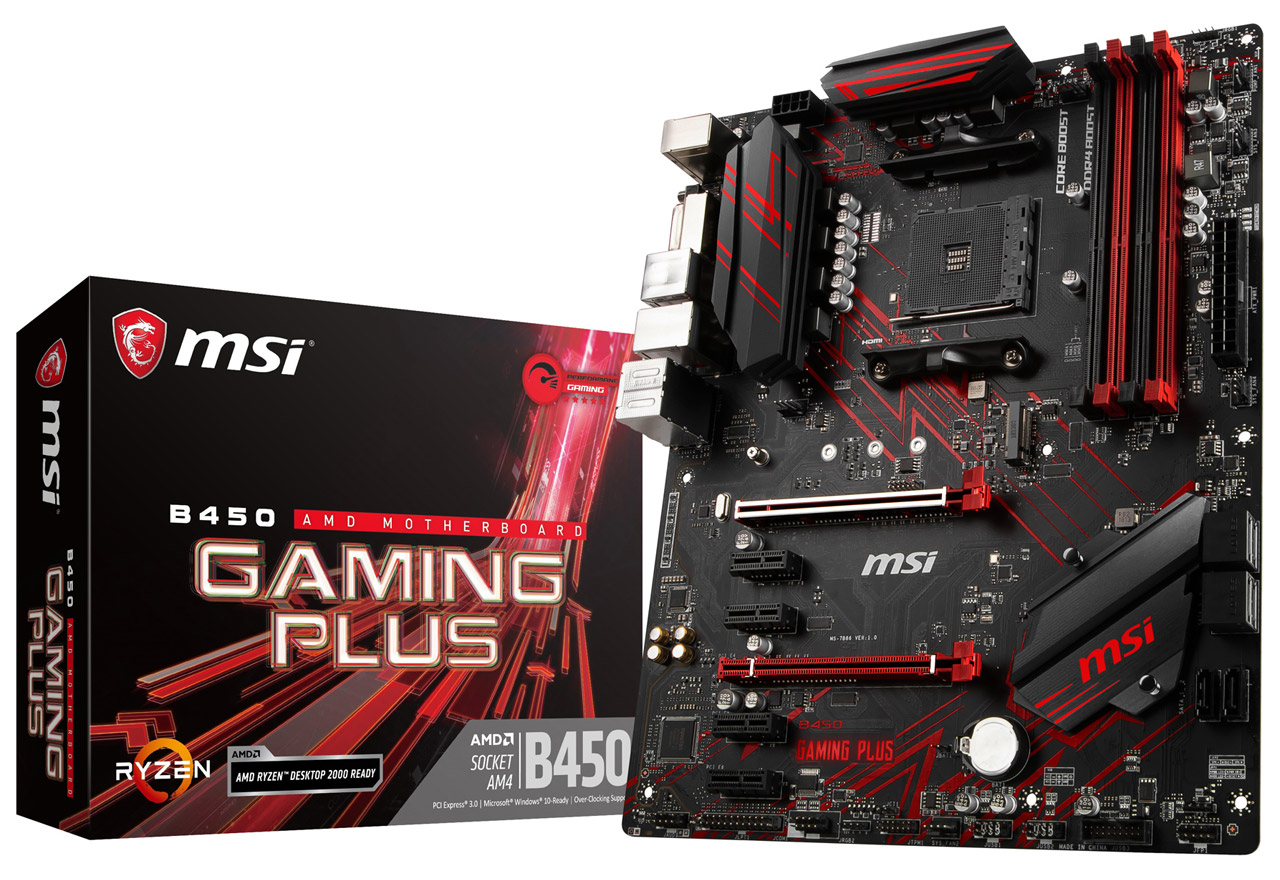 B450 GAMING PLUS | MSI マザーボード AMD B450チップセット | 株式