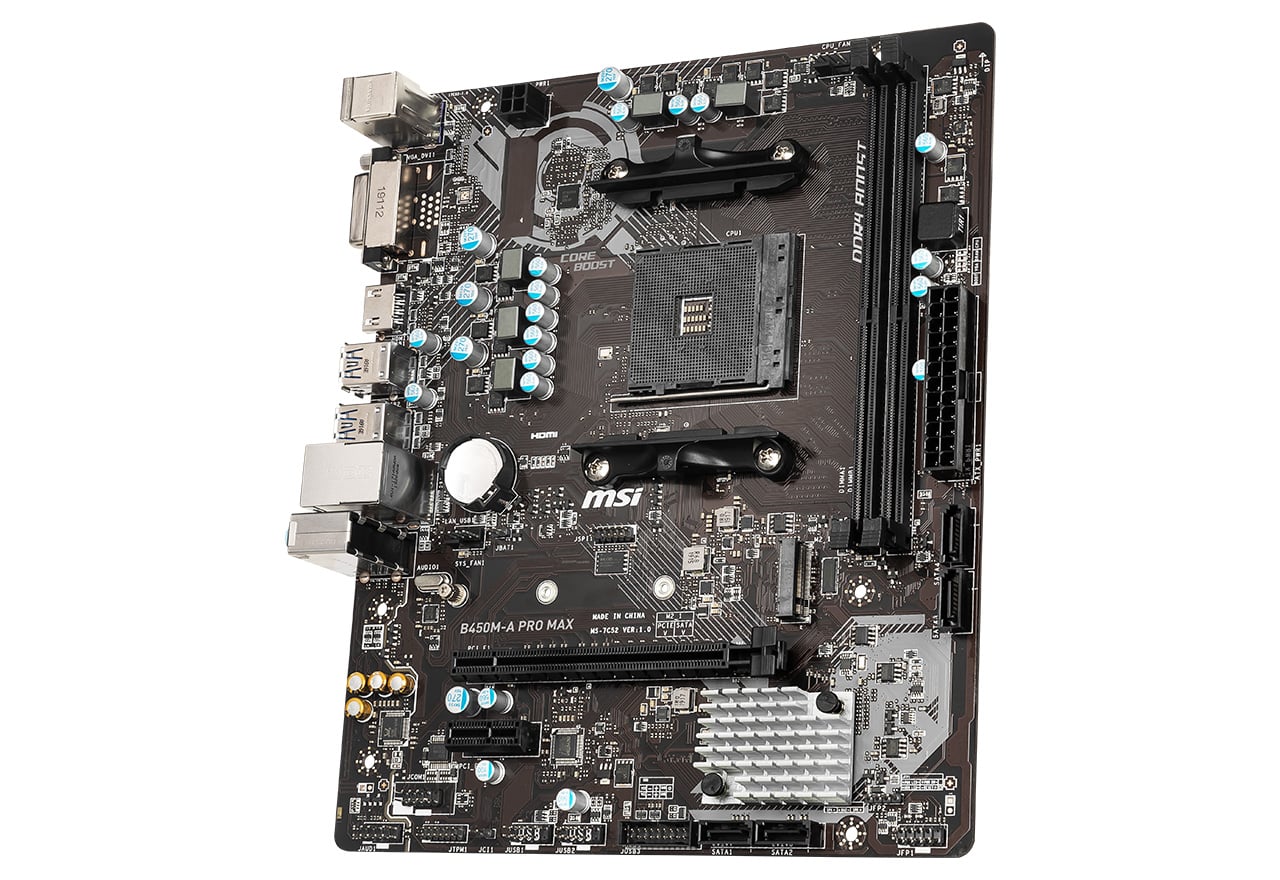 B450M-A PRO MAX | MSI マザーボード AMD B450チップセット | 株式会社