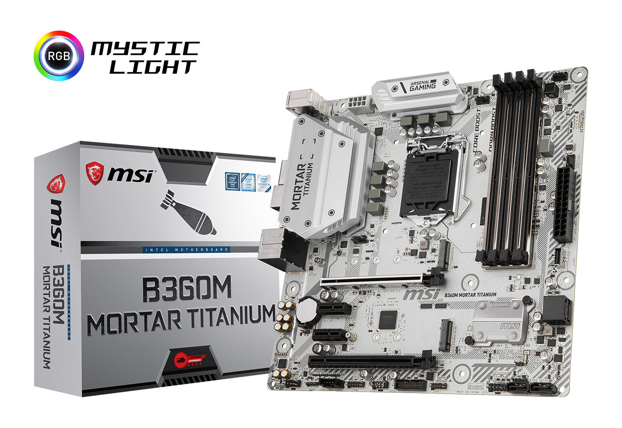 B360M MORTAR TITANIUM | MSI マザーボード Intel B360チップセット