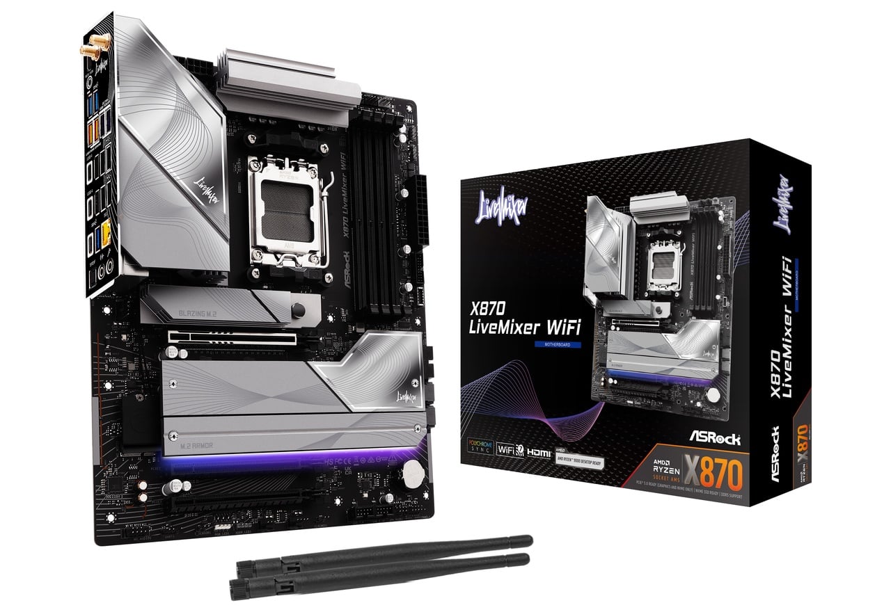 X870 LiveMixer WiFi | ASRock マザーボード AMD X870E/X870チップ