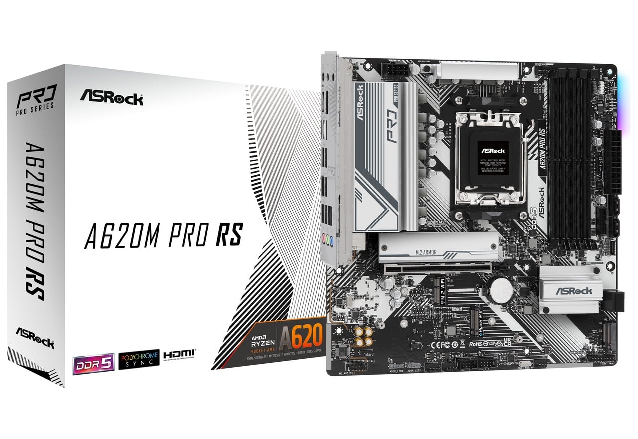A620M Pro RS | ASRock マザーボード AMD A620チップセット | 株式会社