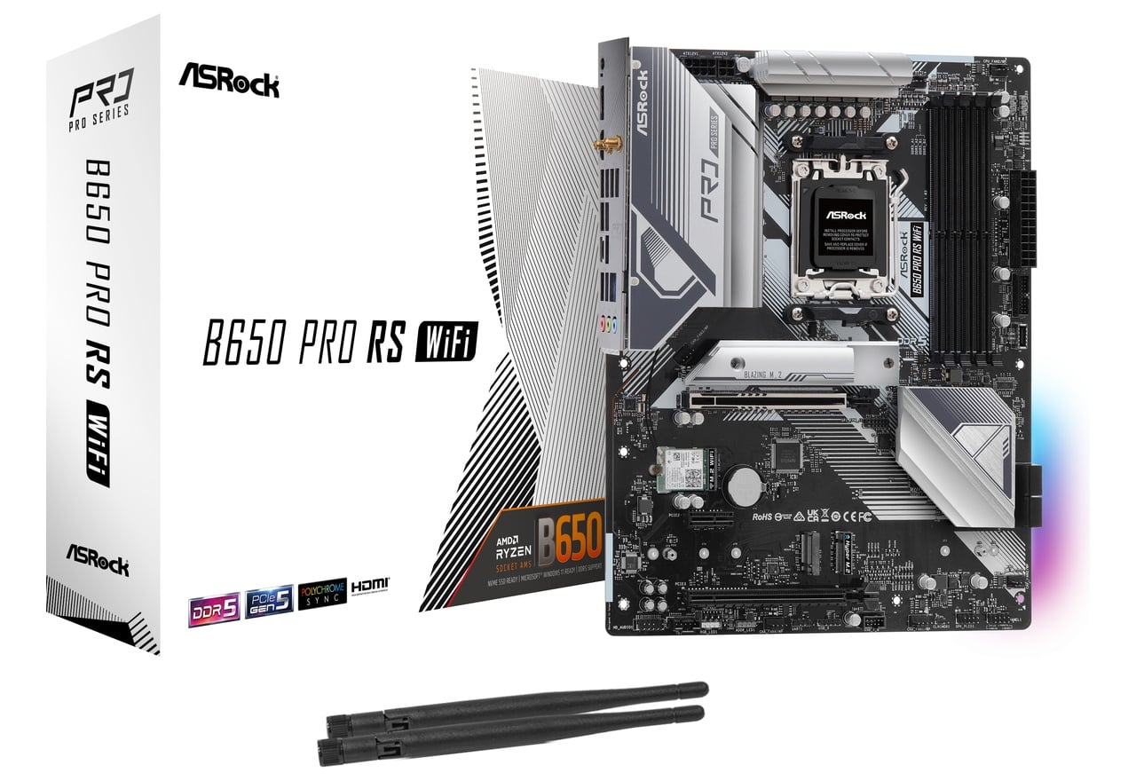 B650 Pro RS WiFi | ASRock マザーボード AMD B650チップセット | 株式