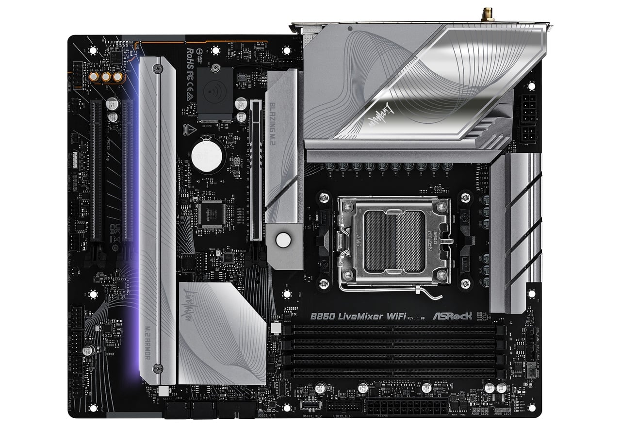 B850 LiveMixer WiFi | ASRock マザーボード AMD B850チップセット