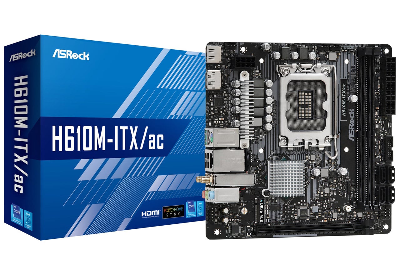 H610M-ITX/ac | ASRock マザーボード Intel H610チップセット | 株式