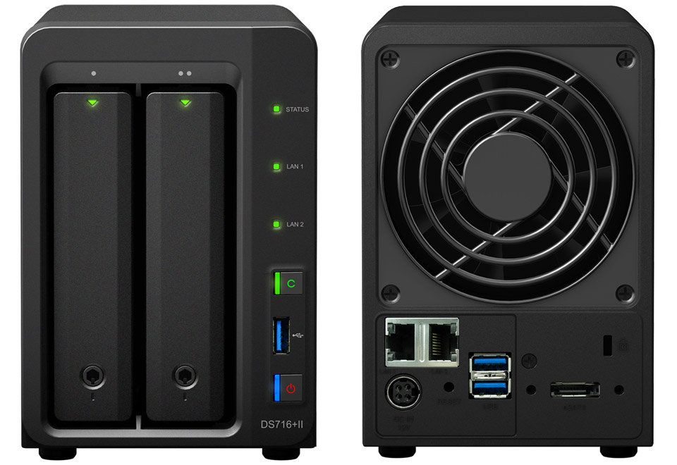 DiskStation DS716+II | Synology ビジネス向け 2ベイオールインワン