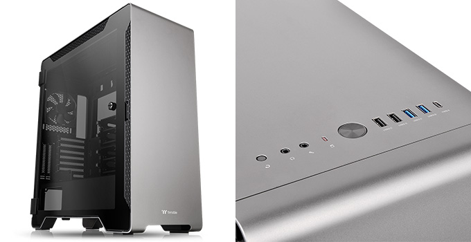 Abee SC330T-S✌️マイクロタワーケース PCケース アルミ シルバー