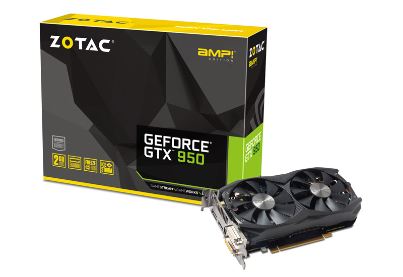 ZOTAC GeForce GTX 950 AMP Edition | ZOTAC NVIDIA グラフィック