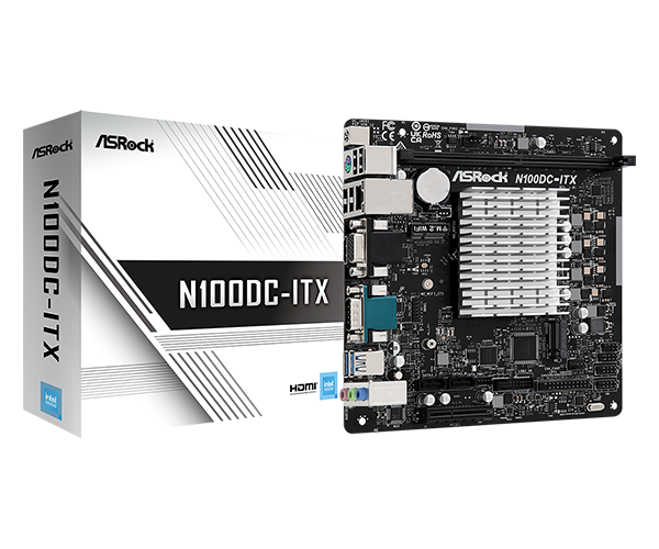 自作PC ASRock N100DC-ITX 32GB 4TB Wi-Fi 6E ASRock > N100DC-ITX