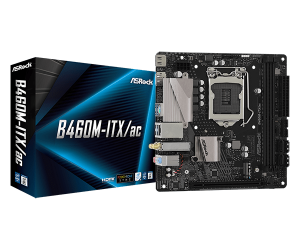 Asrock マザーボード B460M-ITX LGA1200 ioパネル付 ASRock > B460M-ITX/ac