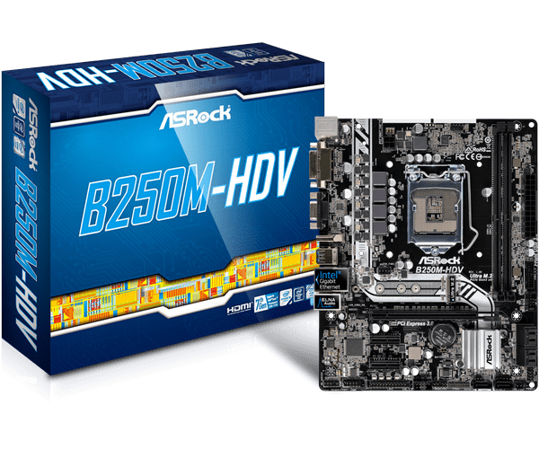 マザーボードCPUメモリ セット B250M-HDV Core i7 7700 ASRock > B250M-HDV