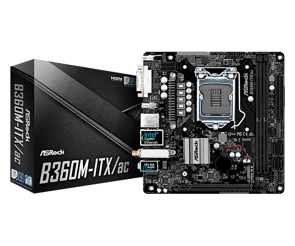 マザーボード 　ASRock B360M-ITX　LGA1151　8／9世代 ㉓ ASRock > B360M-ITX/ac