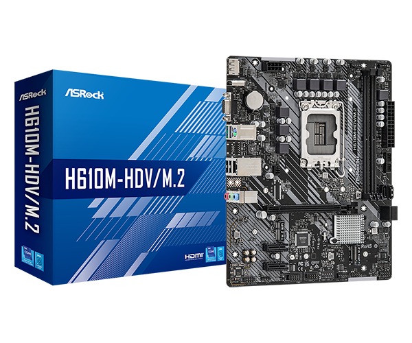 CPU(12400)+マザーボード(H610M-HDV/M.2)セット ASRock > H610M-HDV/M.2