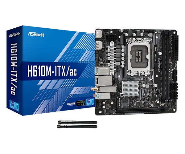 ASRock H610M-ITX/ac マザーボード ASRock > H610M-ITX/ac