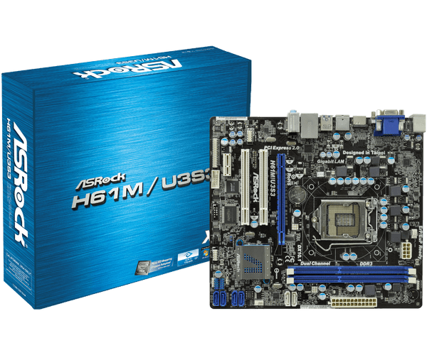 ASRock H61M/U3S3 マザーボード ASRock > H61M/U3S3