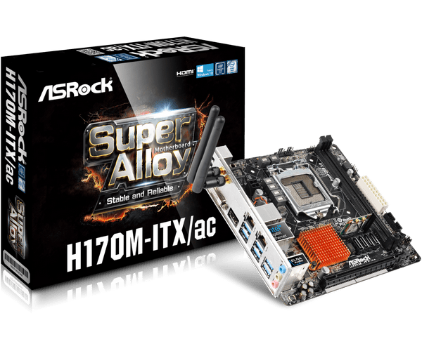 マザーボード ASRock H170M-ITX/ac + i5 6500 + DDR4 8G ASRock > H170M-ITX/ac