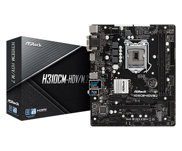 グラフィックボード・グラボ・ビデオカード [ASRock] H310CM-HDV/M.2 & GTX1050 2G ASRock > H310CM-HDV/M.2