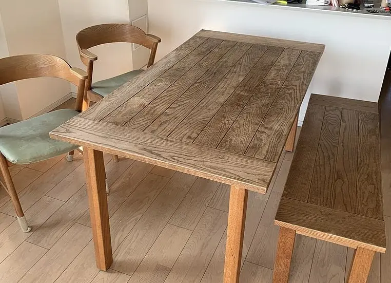 東京都 東村山市にて モモナチュラル ダイニングセット チェア やや