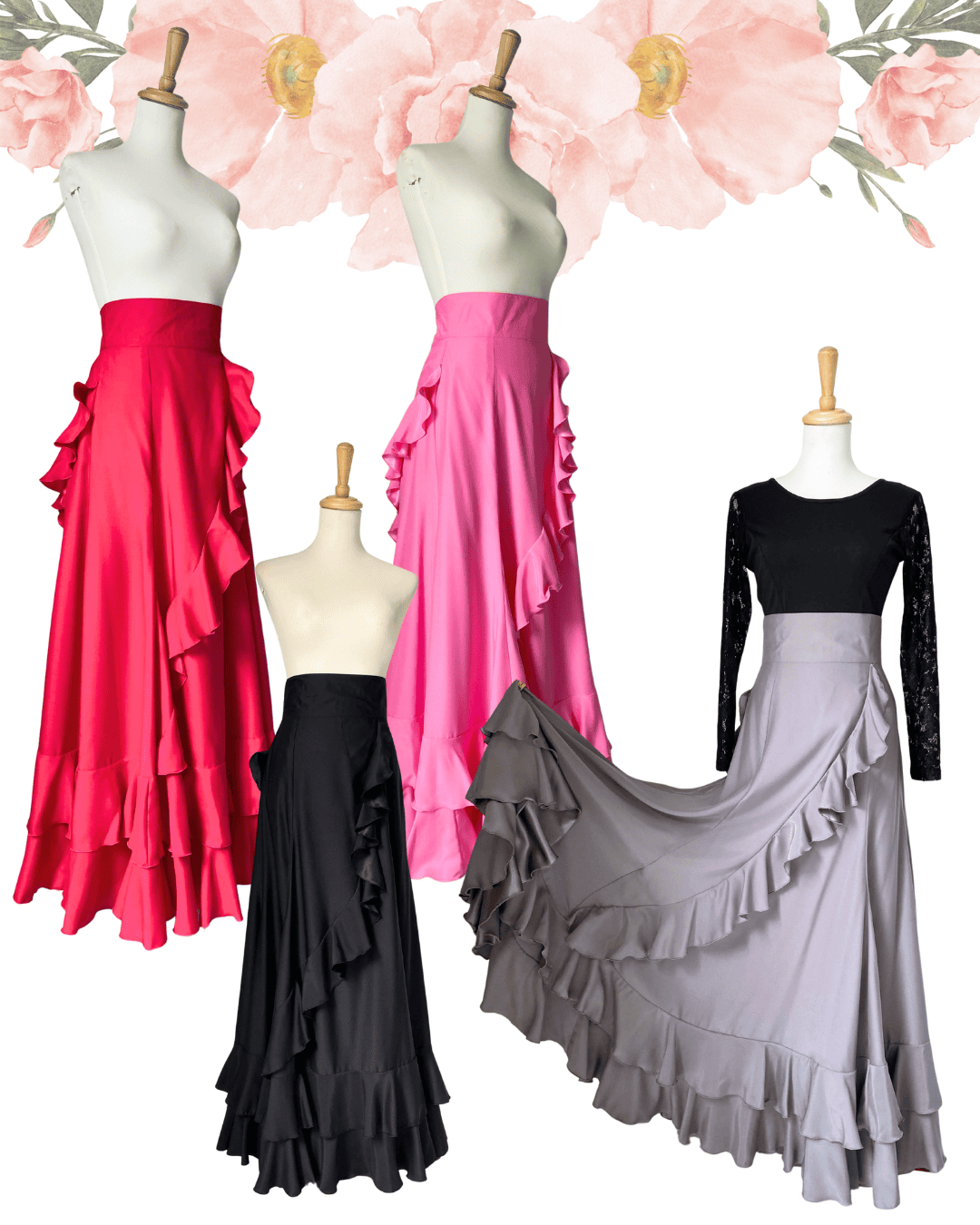 フラメンコ衣装_ファルダ_ハイウエスト