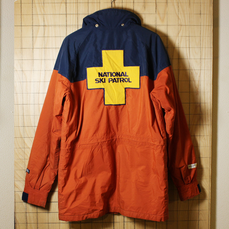 THE NORTH FACE/USA製80s古着ネイビー×オレンジNational Ski Patrol