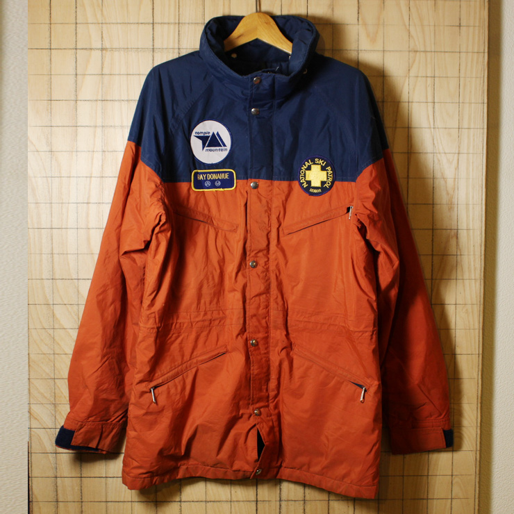 THE NORTH FACE/USA製80s古着ネイビー×オレンジNational Ski Patrol