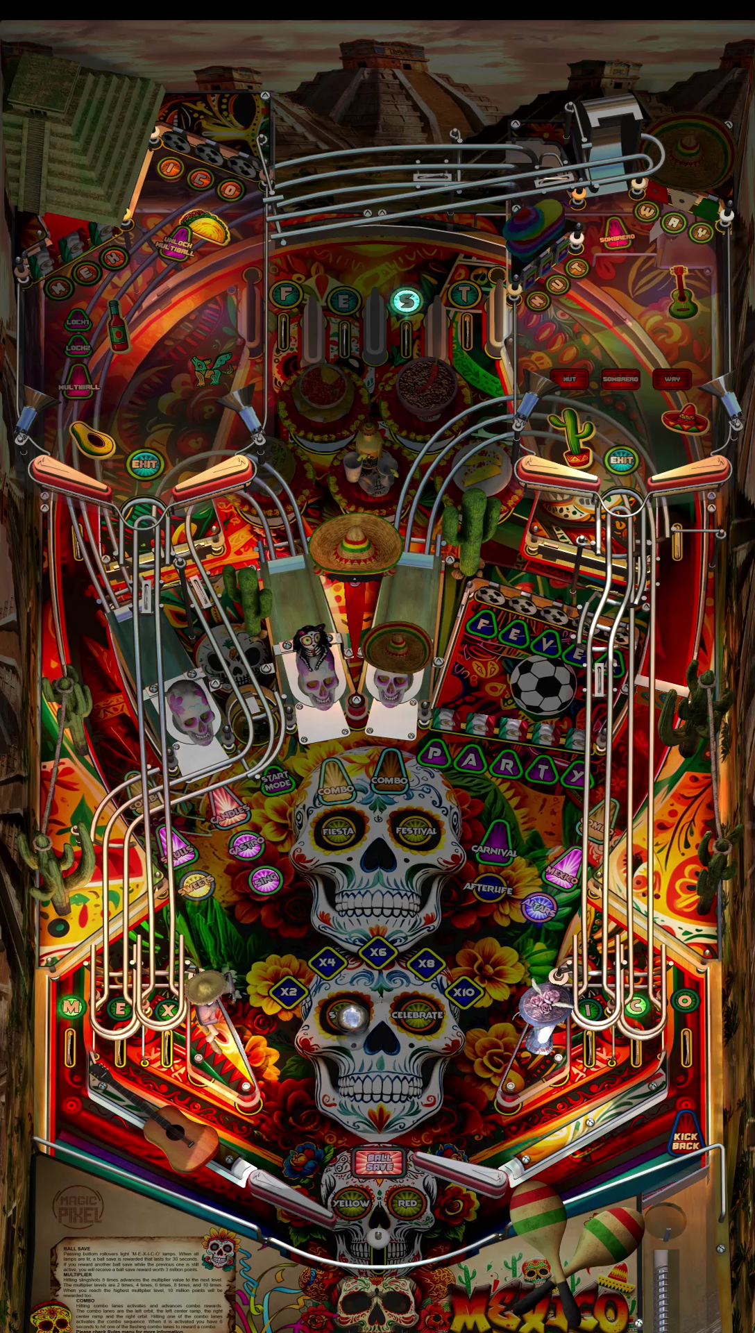 Zaccaria Mexico Deluxe (For Legends Pinball HD and Legends Pinball Mic
