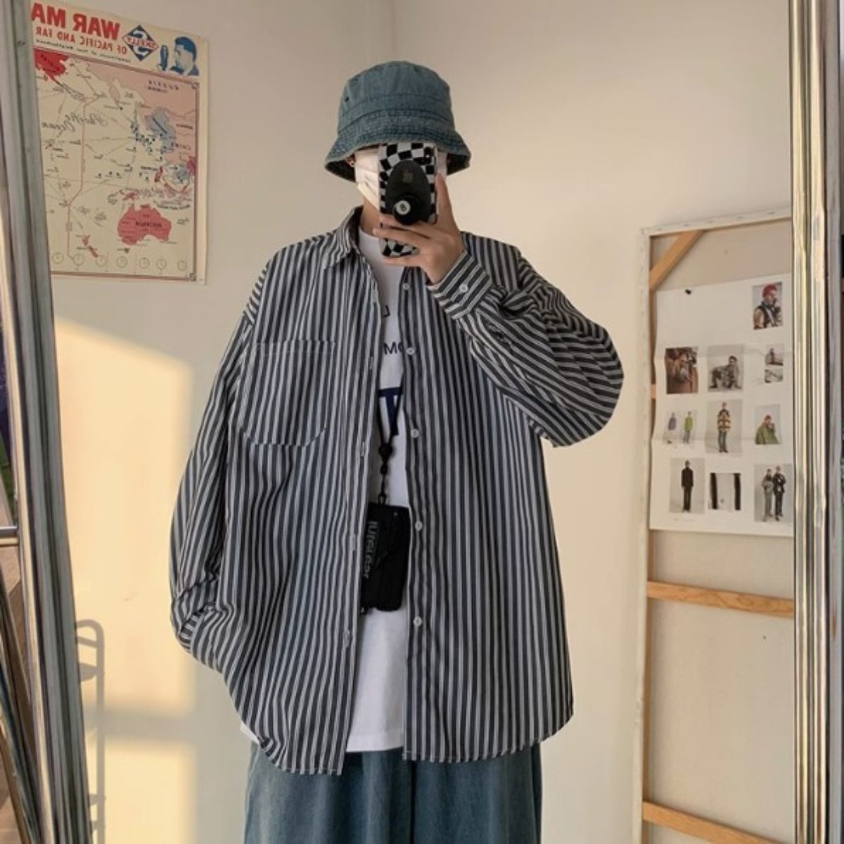 Shirts/オーバーサイズストライプシャツ ST/No.23291 – At Marvelous