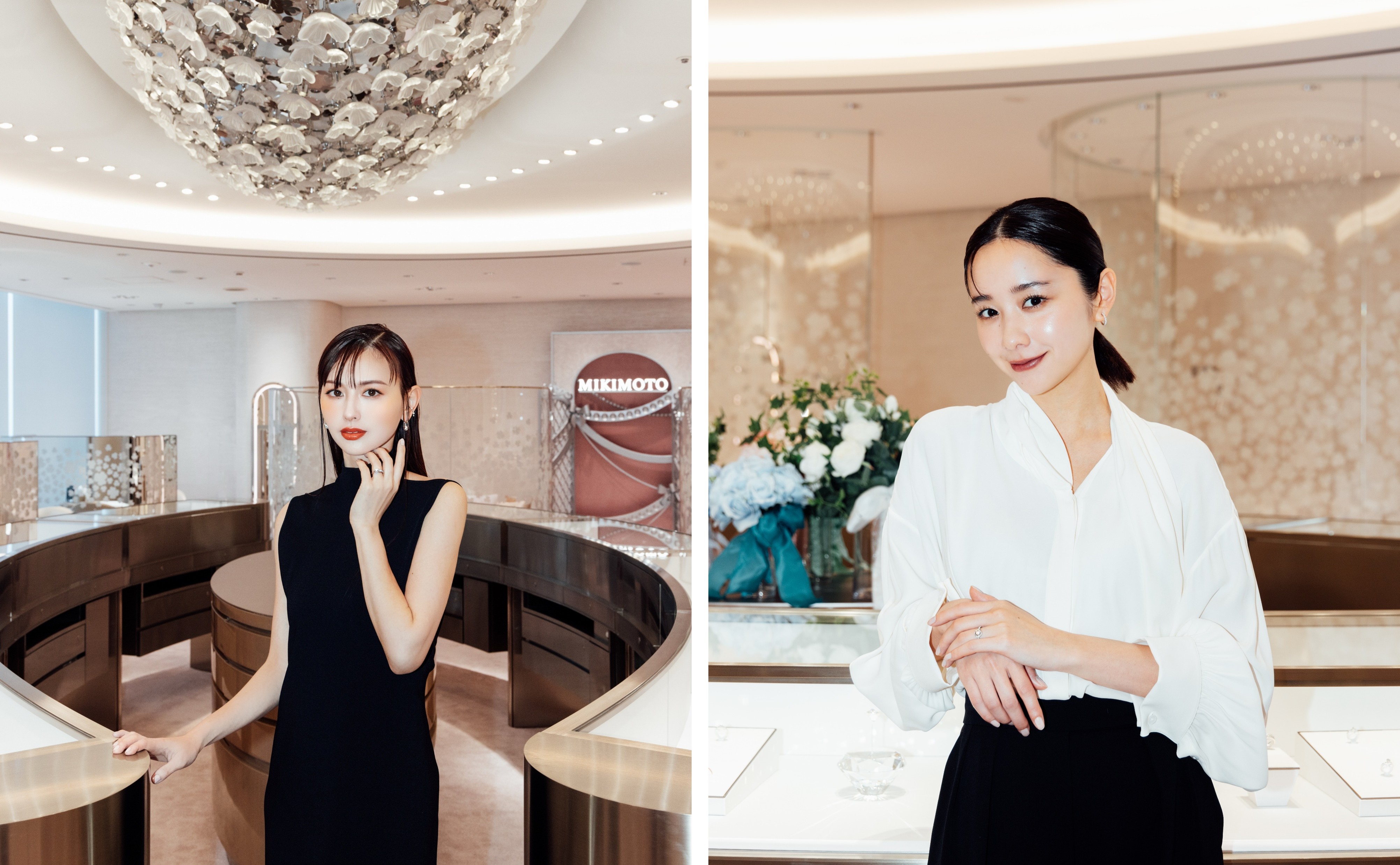 鈴木えみ、堀田真由がミキモトのブライダルリングで 「特別な瞬間」を