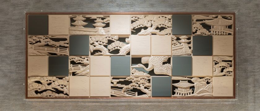 大阪欄間アート』世界へ船出―岡本銘木店、 飛鳥III採用とCM放送を発表