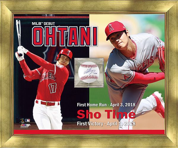 日本が誇る二刀流のMLBデビュー記念！ 大谷翔平 直筆サインボール 豪華