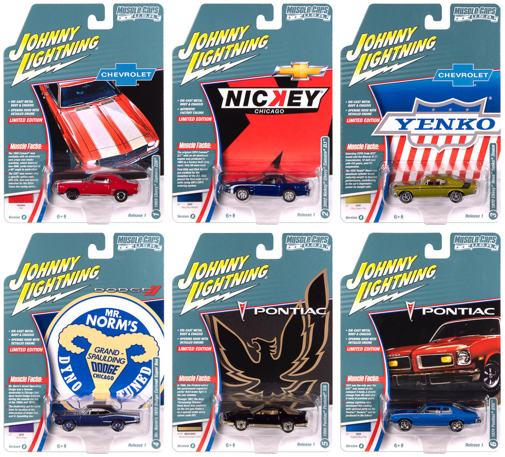 Johnny Lightning Muscle Cars USA 2025 Release 1 Set B (6-Car
