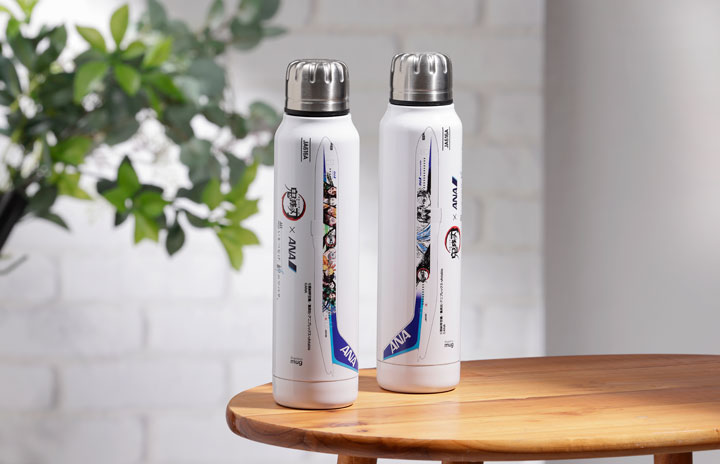 ANA、鬼滅の刃デザイン機のステンレスボトル 乗客限定販売も