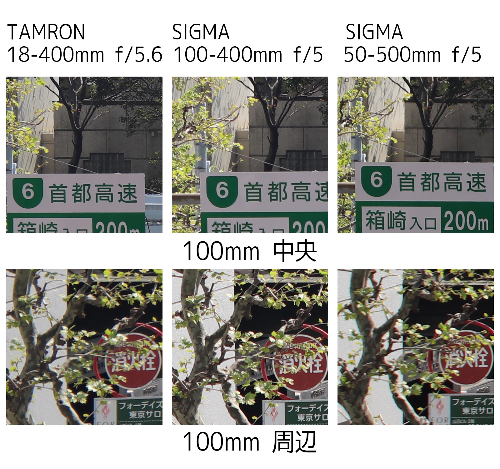 シグマ＆タムロン廉価望遠ズームレンズの撮り比べレビュー｜カメラ