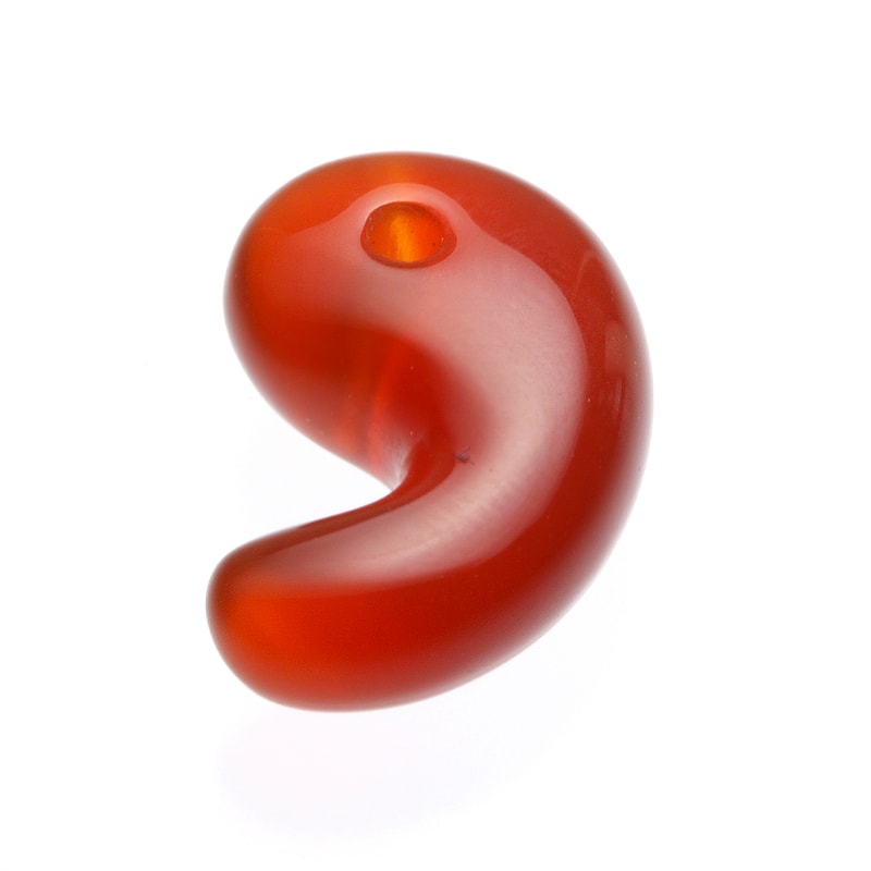 カーネリアン(赤めのう)勾玉 88個セット 古代勾玉 赤めのう(20mm)水晶