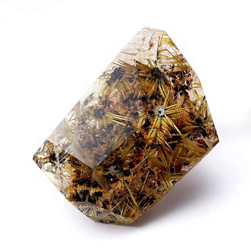 特選品】黄金針がぎっしり！ブラジル産タイチンルチルクォーツ（太陽