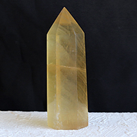 カルサイトポイント水晶クラスター、天然石ビーズのアートクリスタル