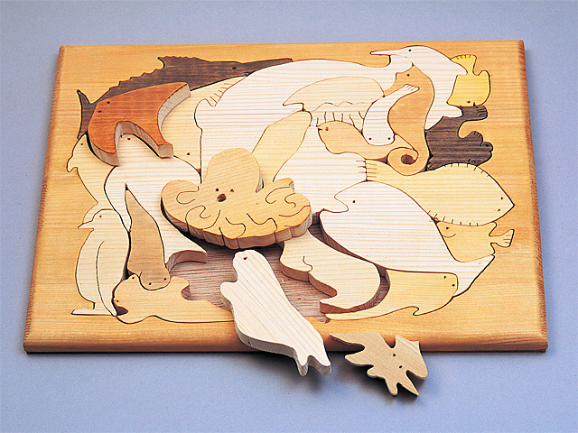 木工芸 木製ジグソーパズル