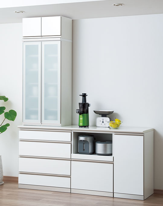 ロータイプの食器棚カタログ〜「ユニット式」を活かしてお好みの