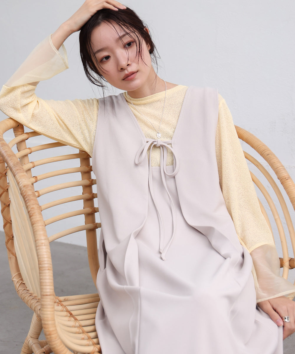 低身長さん向けサイズあり】イージージョーゼット前後2WAYジャンパー