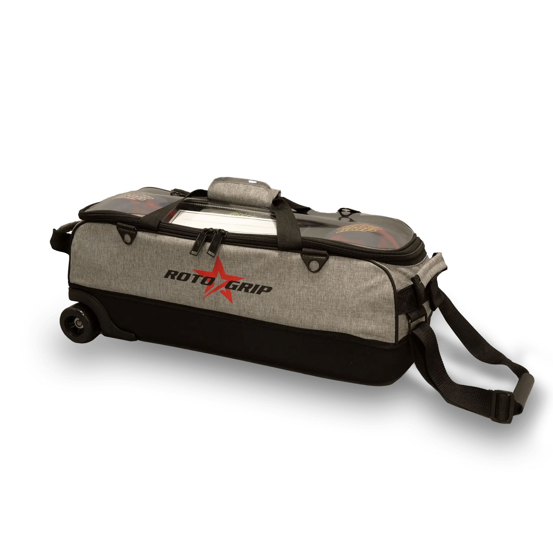 Roto Grip 3 Ball Achromatic Triple Travel Tote Bowling Bag + FREE