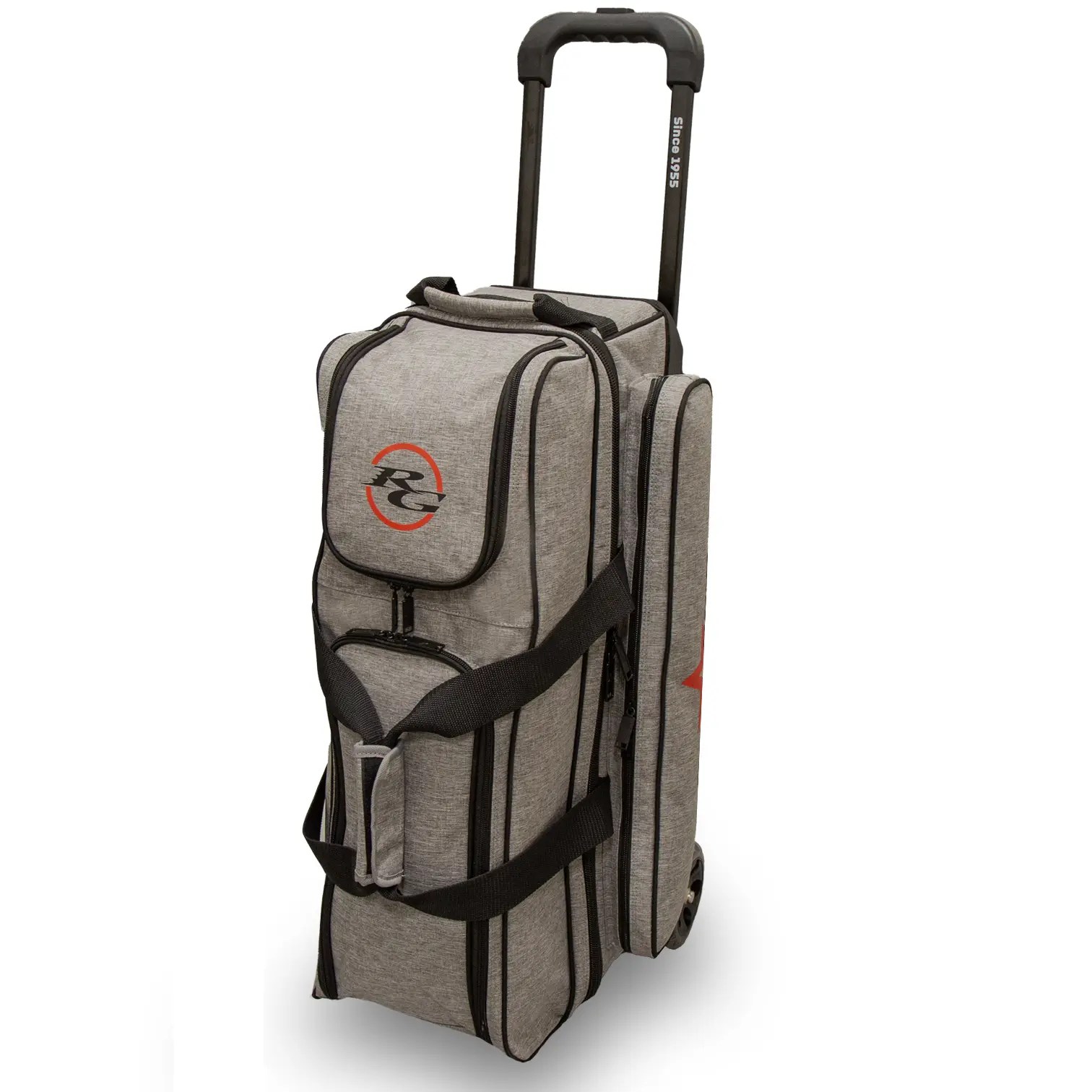 Roto Grip 3 Ball Achromatic Triple Roller Bowling Bag + FREE