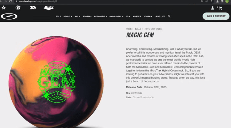 Roto Grip Announces The New Magic Gem Bowling Ball
