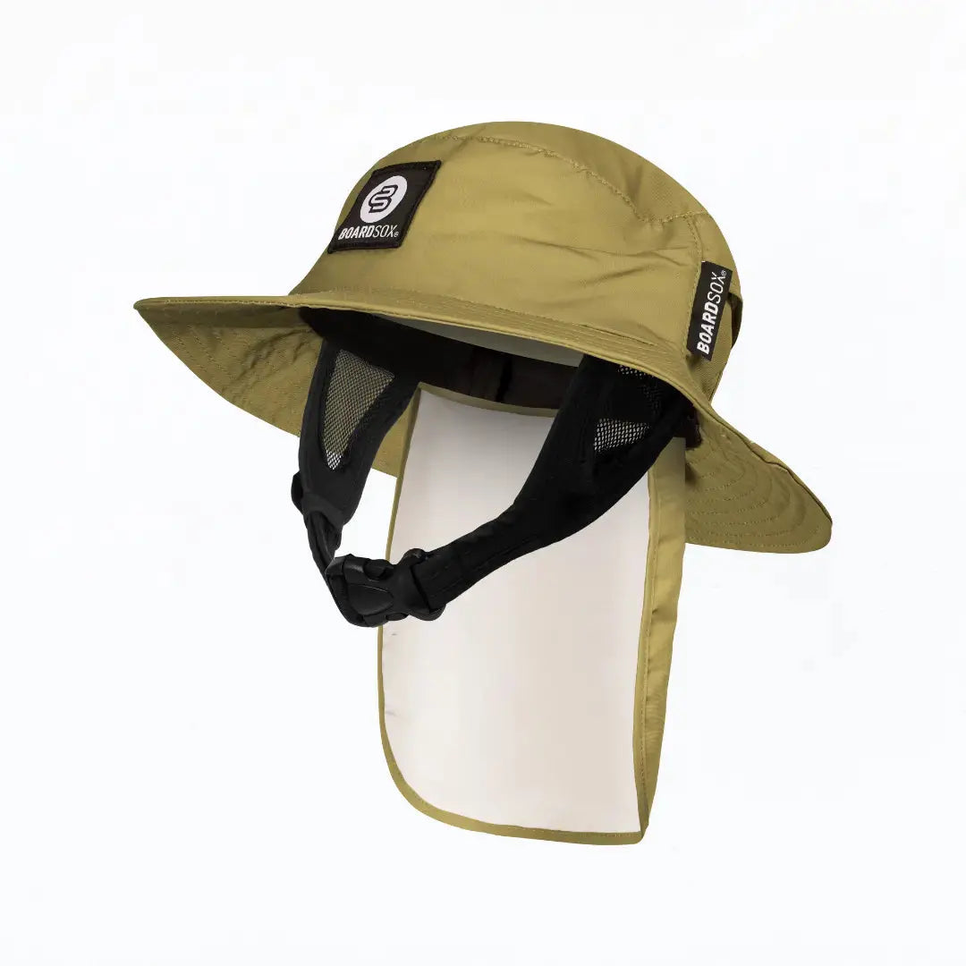 Khaki Boardsox Surf Hat - Ultimate Sun Protection