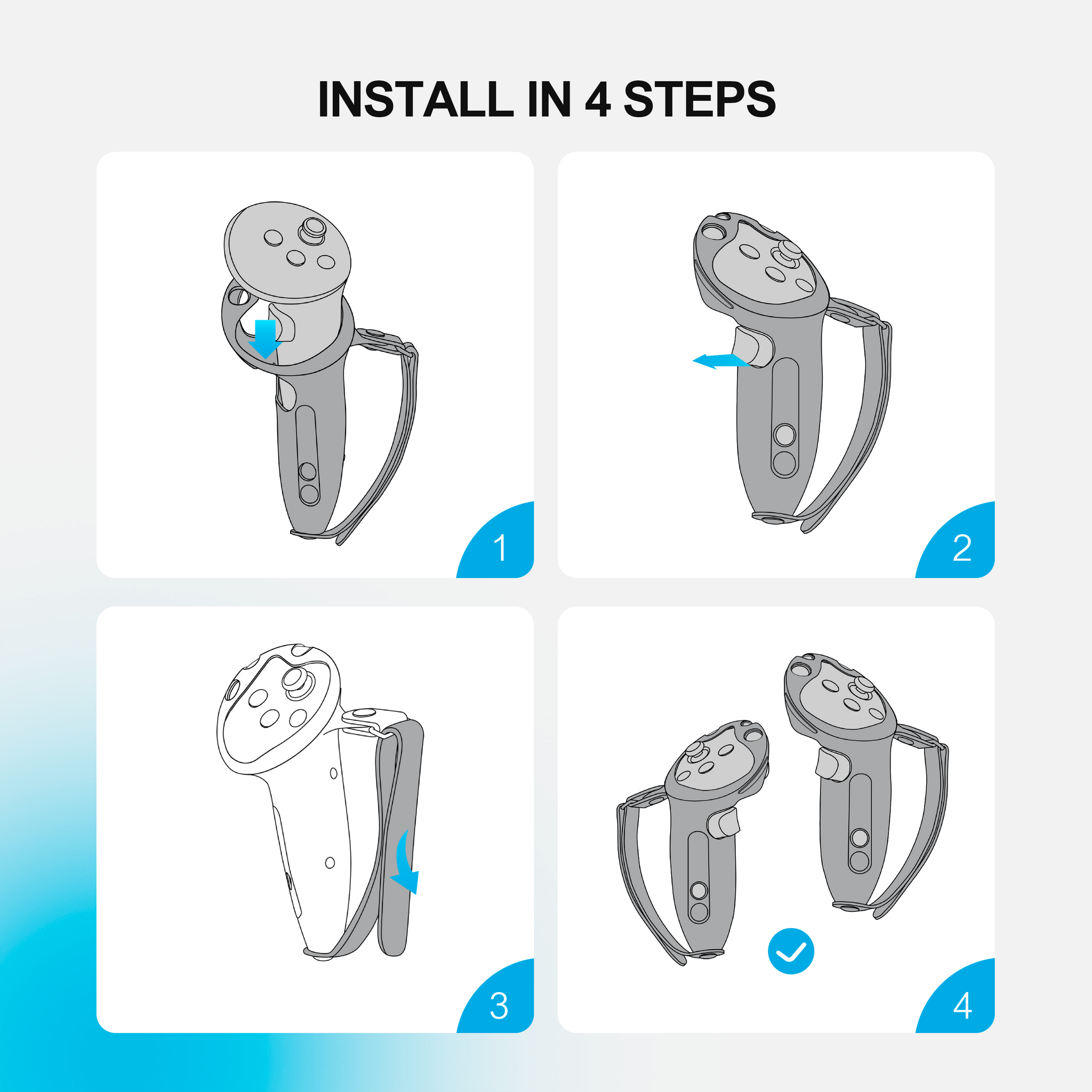 BOBOVR G3 Plus Controller Grips for Quest 3 & Quest 3S