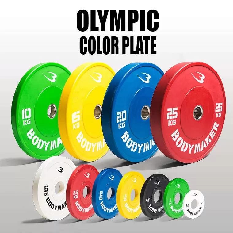 オリンピックカラープレート5KG 2枚セット PR010ST500｜BODYMAKER