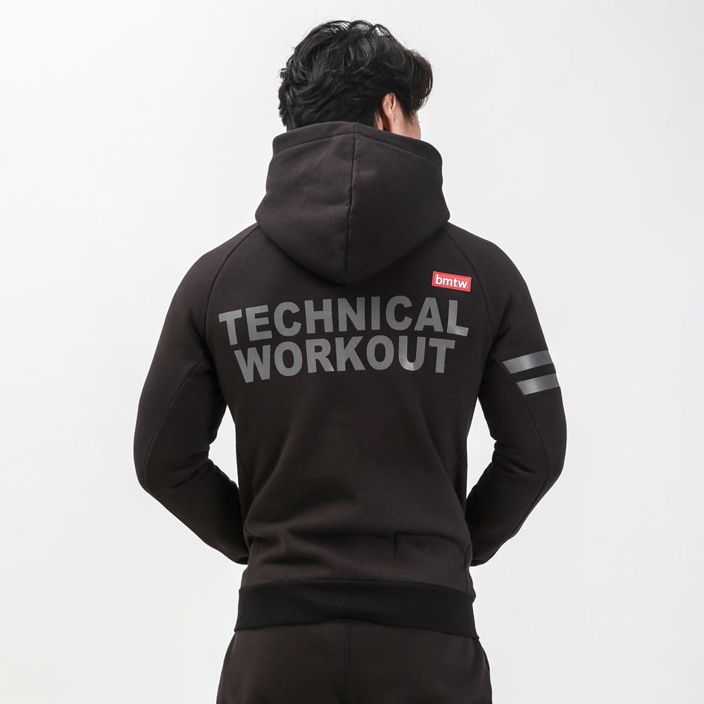 bmtw WARM トレーニング パーカー M ブラック MJ187MBK