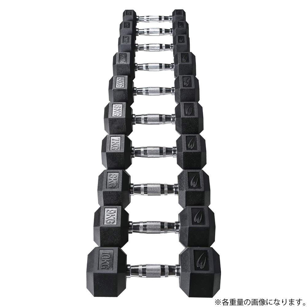 六角ダンベル2KG 2個セット PD009200ST｜BODYMAKER（ボディメーカー）