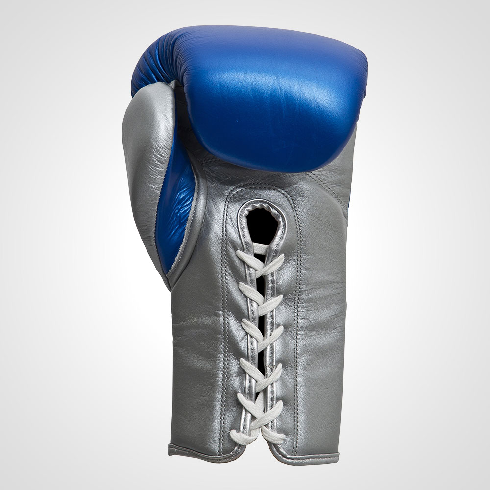 ボクシンググローブメタリック レースアップ 8OZ ブルー KG0888BL