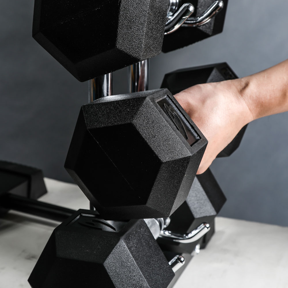 ダンベルタワー 六角ダンベルセット｜BODYMAKER（ボディメーカー）