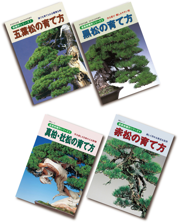 盆栽と言えば松柏盆栽 五葉松・黒松・赤松・真柏・杜松の育て方4冊